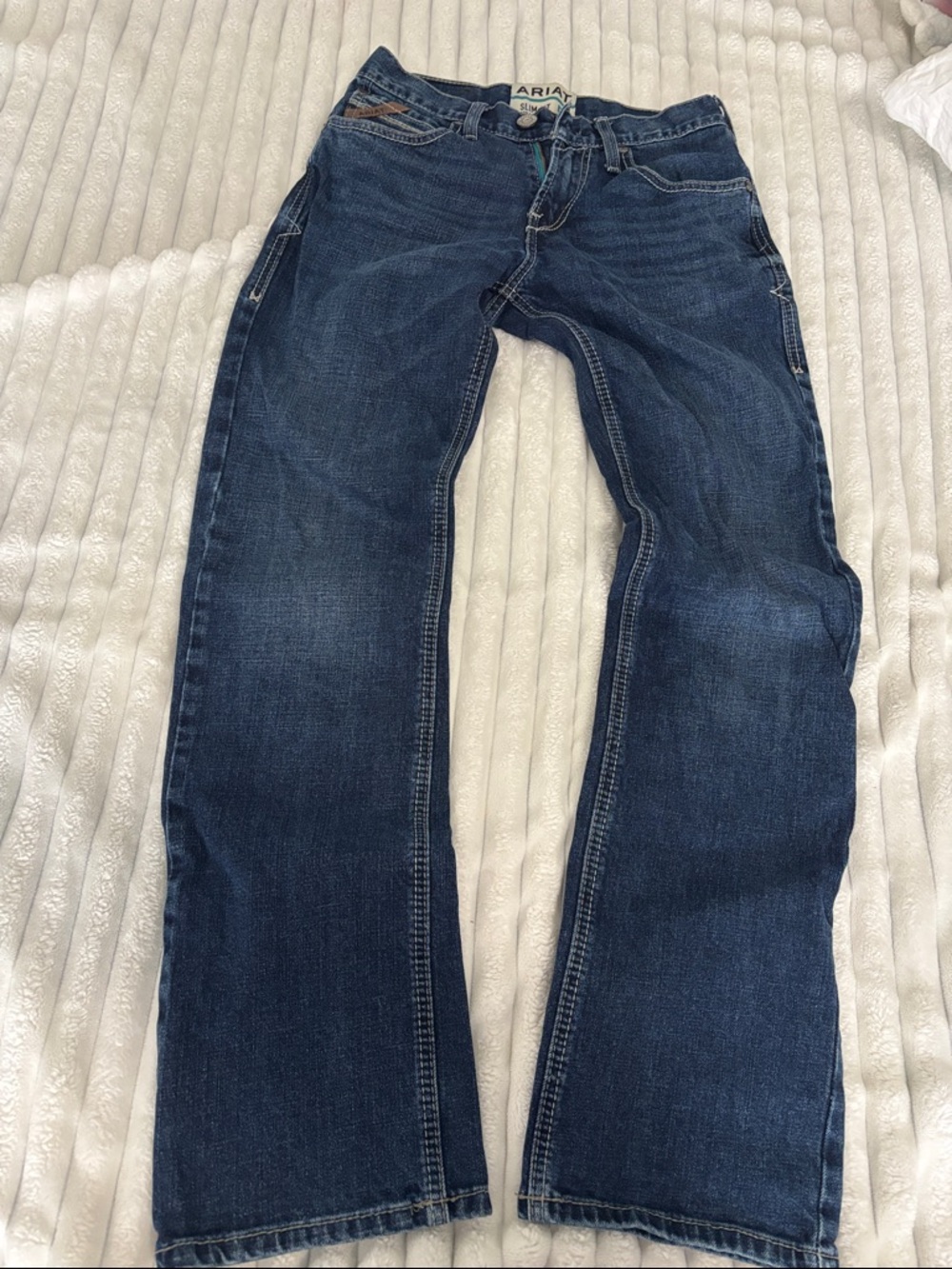 Aria Men’s Indigo Slim Straight Jeans